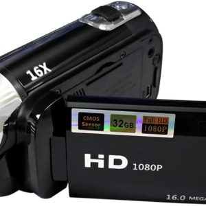 Andoer Portable 1080P High Definition Digital Video Camera DV Camcorder 16MP 2.7 Inch LCD Screen 16X Digital Zoom Built-in Battery